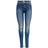 Only Paola Life Hw Skinny Fit Jeans - Blue/Light Medium Blue Denim