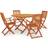 vidaXL 3087161 Patio Dining Set, 1 Table incl. 4 Chairs