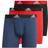 adidas Logo Boxer Briefs 3-pack - Black/Crew Navy/Scarlet