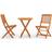 vidaXL 3087160 Matgrupp, 1 Bord inkl. 2 Stolar