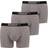 Puma Premium Cotton Men's Boxers 3-pack - Grey Melange