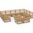 vidaXL 3076177 Outdoor Lounge Set, 1 Table incl. 11 Sofas
