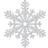 Amscan 191360 Christmas White Snowflake Hanging Decorations 12 Pack