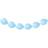 Folat Light blue button balloons, 8pcs