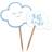 Folat Blue Baby Shower Boy Picks 24 stk