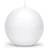 PartyDeco Kuglelys Hvid 6 cm