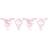 Folat Pink Baby Shower Girl Bunting 6m