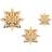 PartyDeco Julepynt Snefnug Guld