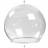 Creativ Company Kugleformet glasklokke diameter 8 cm hulstørrelse 5 cm transparent 4 stk