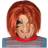 Fiestas Guirca costume wig Killer Doll men synthetic red