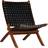 vidaXL Crossed-Stripe Armchair 79cm