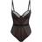 Gossard Sheer Stripe Body - Black