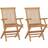 vidaXL 315443 2-pack Garden Dining Chair