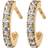 Edblad Glow Mini Earrings - Gold/Transparent