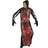 Bristol Novelty Bristol Novelty Unisex Adults Skeleton On Fire Costume (One Size) (Black/Red/White)
