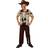 Bristol Novelty Childrens/Kids Skeleton Sheriff Costume (L) (Brown/Black)