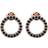 Everneed Caroline Earrings - Rose Gold/Black