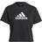 adidas Aeroready Designed 2 Move Logo Sport Cropped T-shirt Women - Black/White