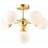 Endon Lighting Oscar Brushed Gold/Gloss White Pendant Lamp ∅ 49.8cm