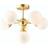 Endon Lighting Oscar Brushed Gold/Gloss White Pendant Lamp 49.8cm