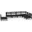 vidaXL 3083036 Loungeset, Bord inkl. 7 Soffor