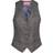 Brook Taverner Nashville Ladies Waistcoat - Grey Brown Check