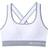 Under Armour Mid Crossback Sports Bra - White/Steel