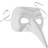 tectake Venetian Mask with Long Nose White