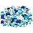 Creativ Company Rhinestones, square, size 6 9 12 mm, blue/green harmony, 360 pc/ 1 pack