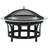 vidaXL Fire Pit with Grill