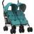 vidaXL Carrito Para Gemelos de Acero Gris