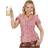 Widmann Oktoberfest ternet bluse til kvinder S