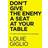 Don't Give the Enemy a Seat at Your Table (Inbunden)