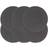 vidaXL Plain 6-pack Place Mat Grey, Natural