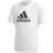 Adidas Kid's Aeroready Designed to Move Big Logo Tee - White/Black (GN1479)