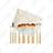 Tools for Beauty Mimo Makeup Brush Bamboo 10Pcs Set