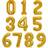 Globos Globos Nordic Guld Folieballon 0-9 (86 Cm)