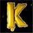 Globos Folieballon K 40 cm guld
