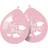 Folat Pink Baby Shower Girl Balloner 30cm 8 stk