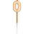 Folat fødselsdagslys metallic 9 år 14 cm voks bronze Bronze 9