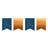 Folat Flaggirlang Happy 25 True Blue 36-pack