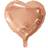 Hjerteformet Folieballon Rosaguld
