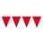 Globos Rød flag guirlande