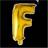 Globos Folieballon F 40 cm guld