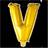Globos Folieballon V 40 cm guld