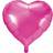 Procos Hjerteformet Folieballon, Varm Pink