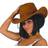 Fiestas Guirca Cowboyhat med Syninger Brun