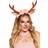 Boland Lovely Reindeer Headband Tiara with Horns Ears & Flowers