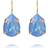 Caroline Svedbom Mini Drop Clasp Earrings - Gold/Ocean Blue Delite