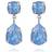 Caroline Svedbom Mini Drop Earrings - Silver/Ocean Blue Delite